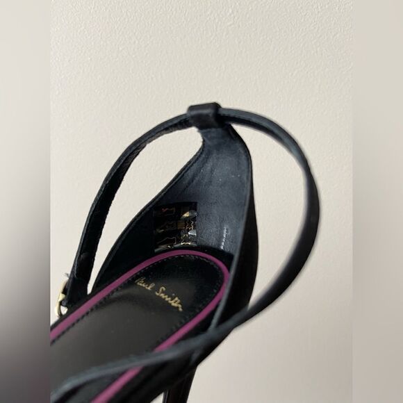Paul Smith NEW Mila Black satin Sandals - Picture 5 of 12